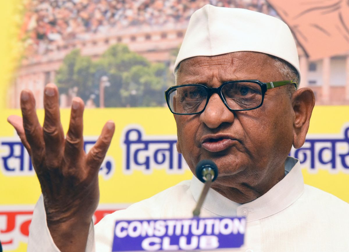 Az indiai aktivista, Anna Hazare