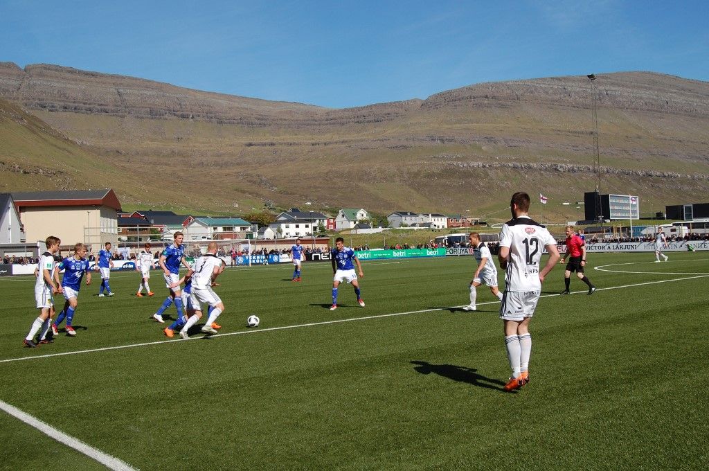 KÍ Klakstvik's players (in blue) play against Tórshavn's players during the Faroe Islands football championship football match KÍ Klakstvik (Klaksvíkar Ítrottarfelag) against B36 Tórshavn on June 3, 2018 in Klaksvík, on the island of Borooy, one of the Faroe Islands located between the North Atlantic Ocean and Norwegian Sea. Football is one of the eight sports where the Faroese are recognised by an international federation. 
After being admitted to FIFA in 1988, the Faroe Islands made their mark by beating teams like Austria and Greece twice. "Football in the Faroe Islands benefitted hugely from FIFA recognition. It would give all sports a massive lift if we could get the Olympic recognition we deserve," said Atli Gregersen, captain of the current Faroese squad. (Photo by Pierre-Henry DESHAYES / AFP)