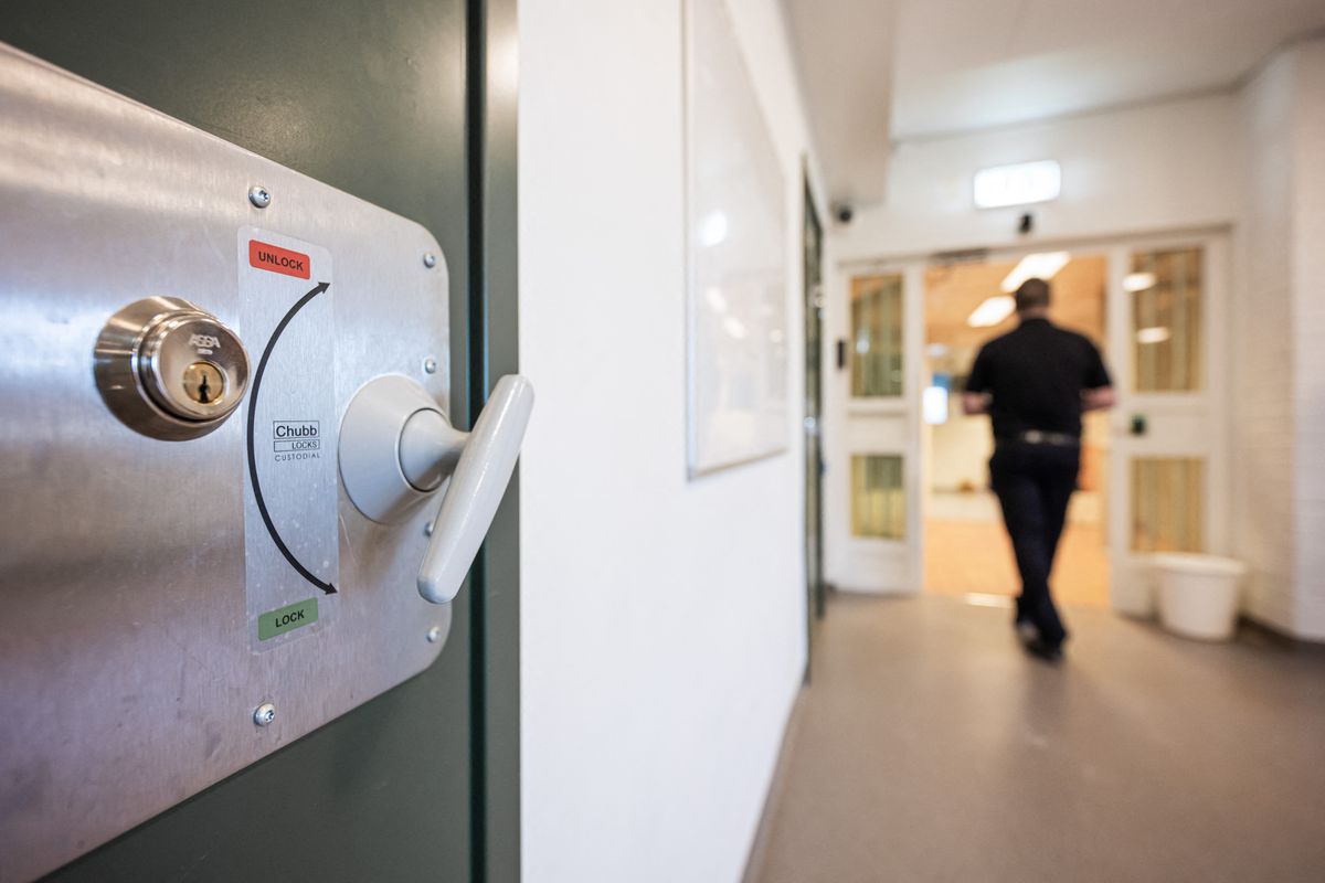 The Anstalten Rosersberg prison facility is pictured on March 4, 2026 in Rosersberg, north of Stockholm, Sweden. The closed prison, operated by the Swedish Prison and Probation Service, is a security class 2 facility and includes prison and detention units. Rosersberg is among several facilities in Sweden preparing special units for young offenders. (Photo by Jonathan NACKSTRAND / AFP)