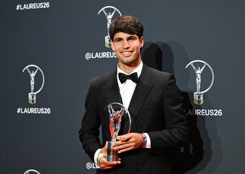 A sport Oscar-gálájának is nevezett Laureus-díjátadón Madridban Carlos Alcaraz örülhetett, április végén őt választották 2025 legjobb férfisportolójának
