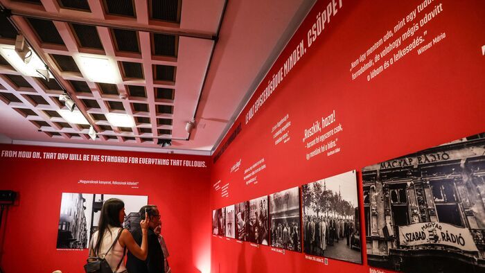 Világtörténelmet írunk 1956-2026 kiállítás Terror Háza