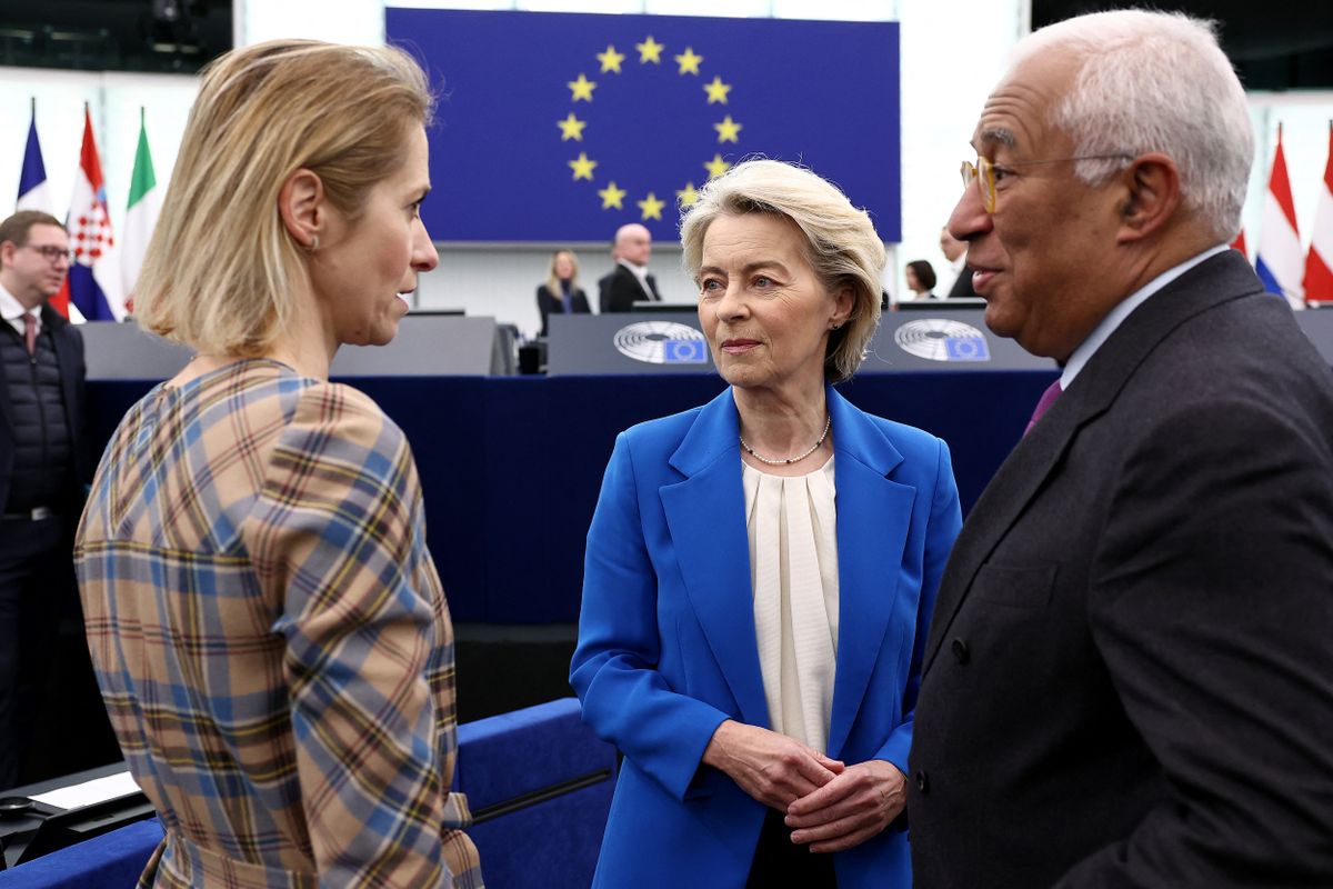 Ursula von der Leyen és Kaja Kallas között már több csörte is kirobbant (Fotó: FREDERICK FLORIN / AFP)