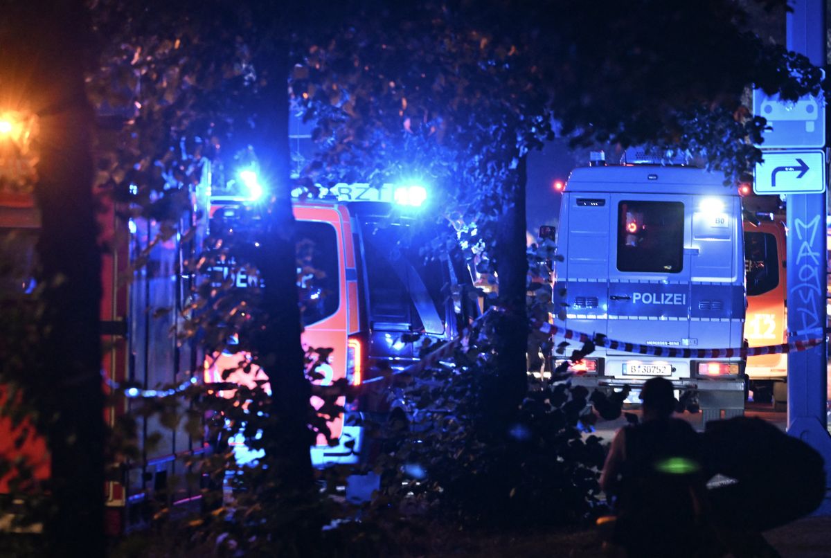 Rendőrautók a berlini támadás helyszínén Fotó: AFP