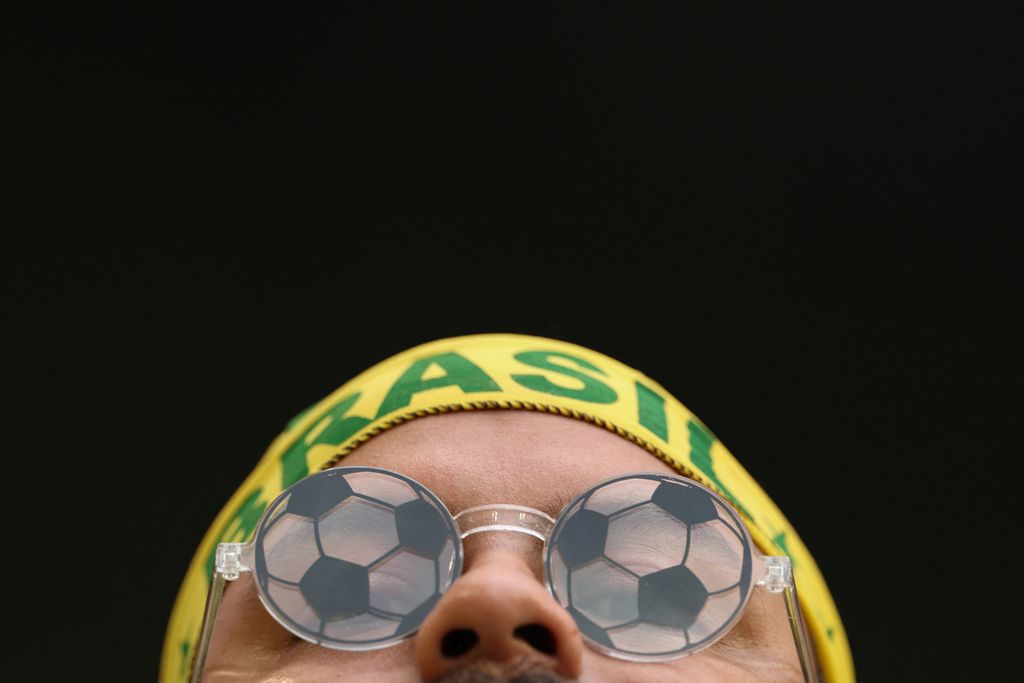 Lugas 0711
A Brazilian fan attends the 2026 World Cup Group C football match between Scotland and Brazil at the Miami Stadium in Miami Gardens on June 24, 2026.  (Photo by PATRICIA DE MELO MOREIRA / AFP)