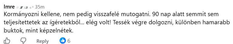 Forrnak az indulatok a Tisza-kormány mellébeszélése miatt (Fotó: Facebook)
