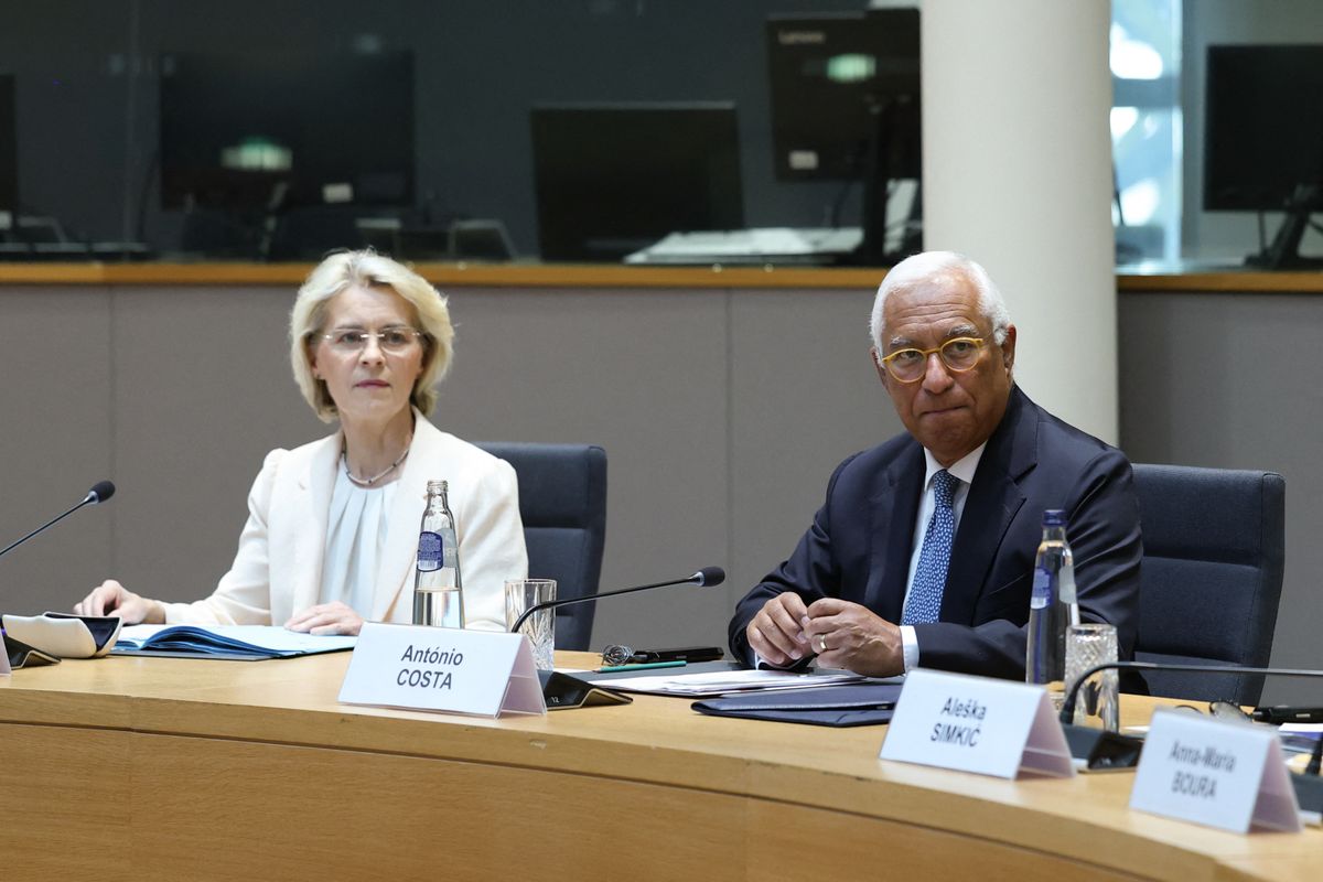 A kormány-és államfőket tömörítő Európai Tanács elnöke és az Európai Bizottság más úton haladna a mesterséges intelligencia kapcsán (Fotó: EU COUNCIL / POOL / ANADOLU)