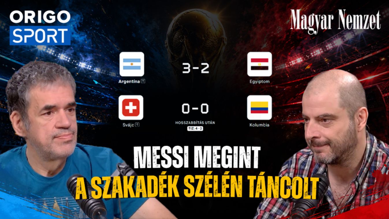 Argentína és Messi megmenekült Egyiptom ellen, kezdődnek a negyeddöntők a labdarúgó-vb-n