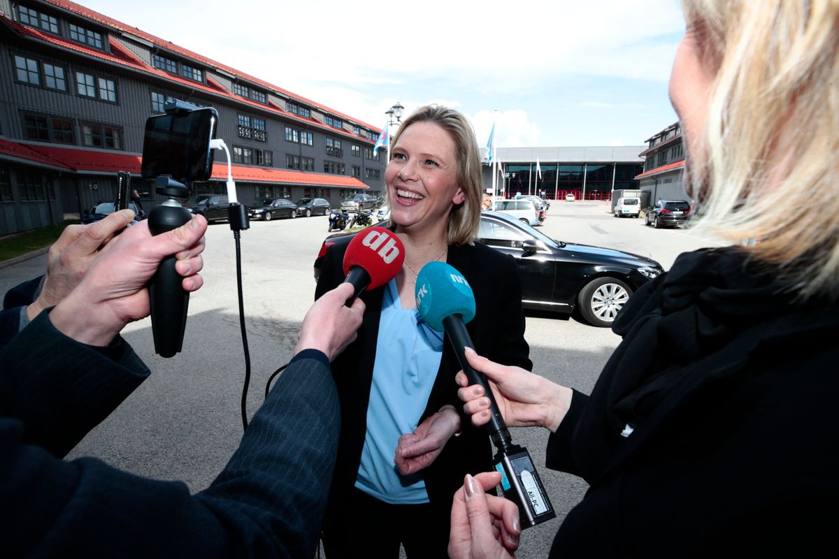 Sylvi Listhaug lehet a következő norvég miniszterelnök? (Fotó: LISE ASERUD / NTB scanpix)