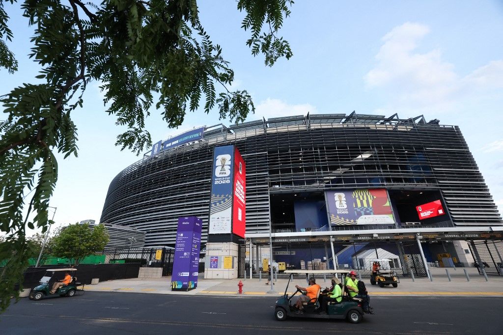 A labdarúgó-vb-döntő helyszíne, a New Jersey/New York Stadium (MetLife Aréna) East Rutherfordban