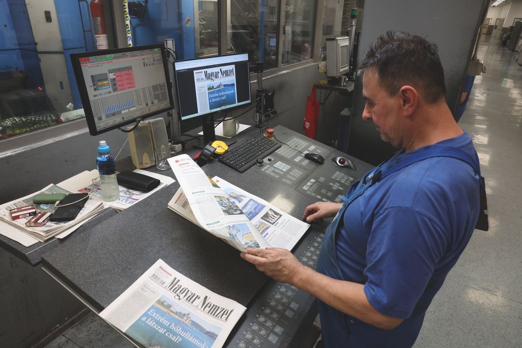 Nyomdában az új Magyar Nemzet hetilap