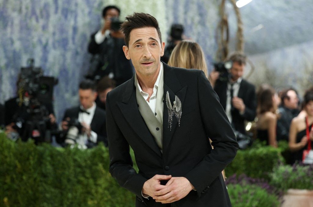 US actor Adrien Brody arrives for the 2026 Met Gala celebrating "Costume Art" at the Metropolitan Museum of Art, in New York, on May 4, 2026. (Photo by ANGELA WEISS / AFP)