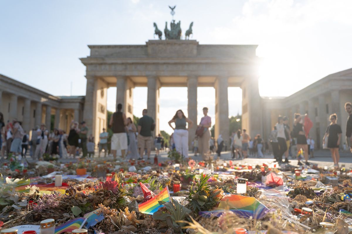 Megemlékezés a németországi Berlinben elkövetett terrortámadás után Fotó: AFP