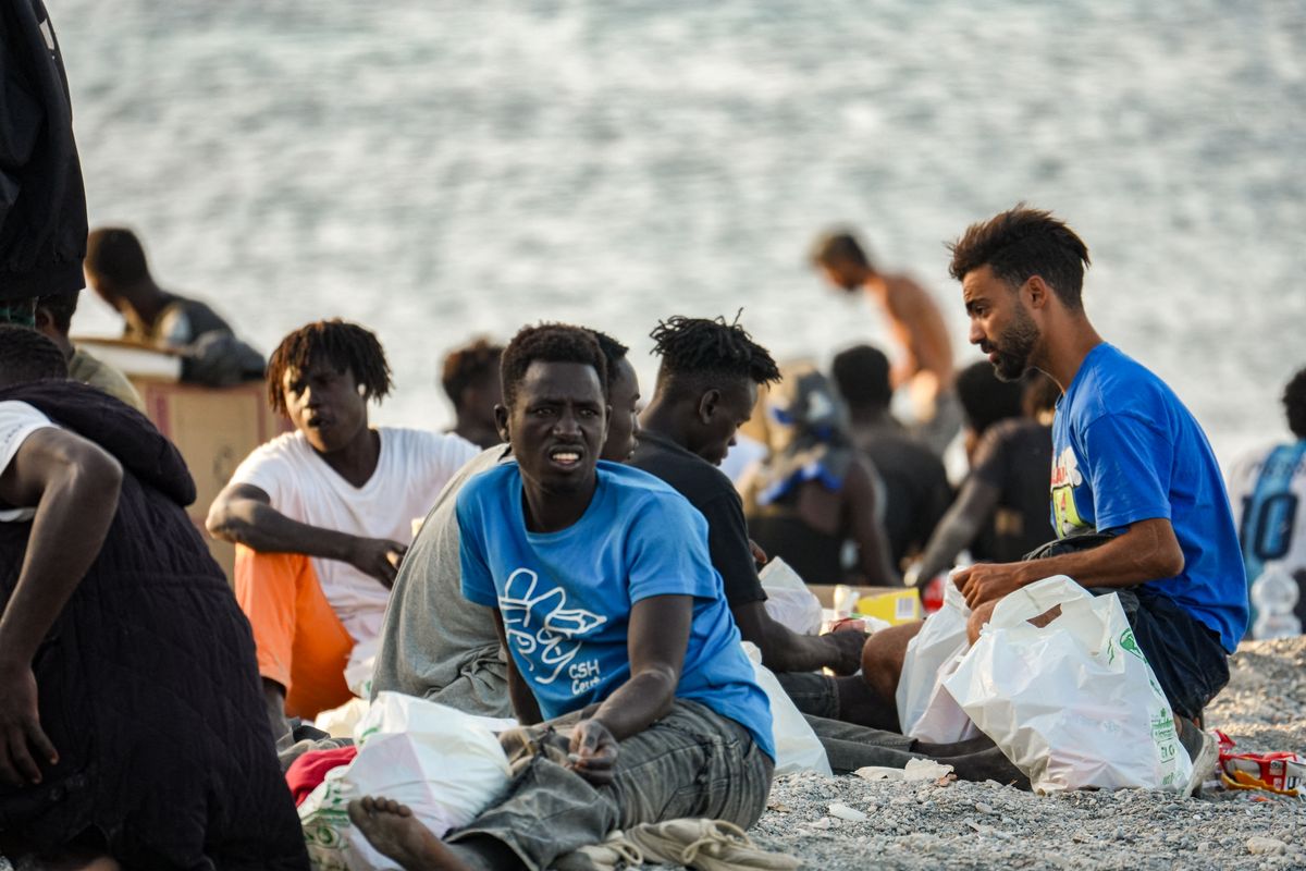 A bevándorlási hullámokat gyakran mesterségesen generálják a nagyhatalmat egymás ellen (Fotó: ANA LOPEZ / NurPhoto)