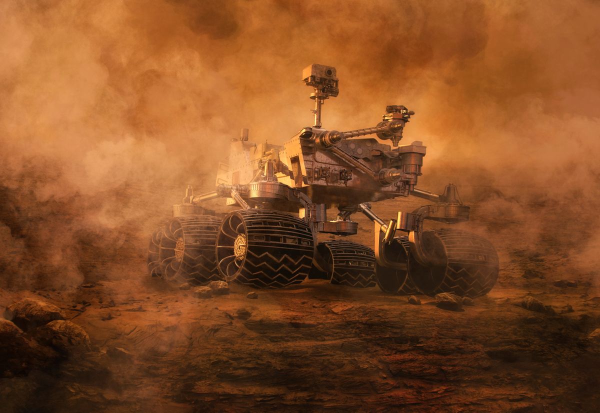 A NASA Curiosity járműve időnként meghökkentő dolgokat talál a Marson (Fotó: RUSLANAS BARANAUSKAS/SCIENCE PHO / RBU)