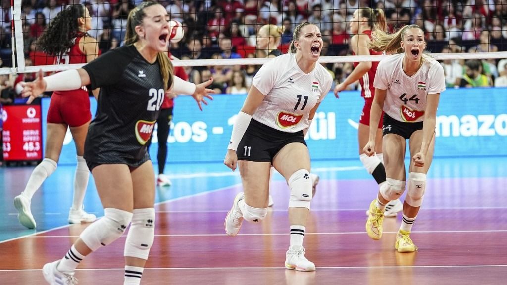 A női röplabda Eb-n Magyarország először Lettország ellen örülhetett szettgyőzelemnek