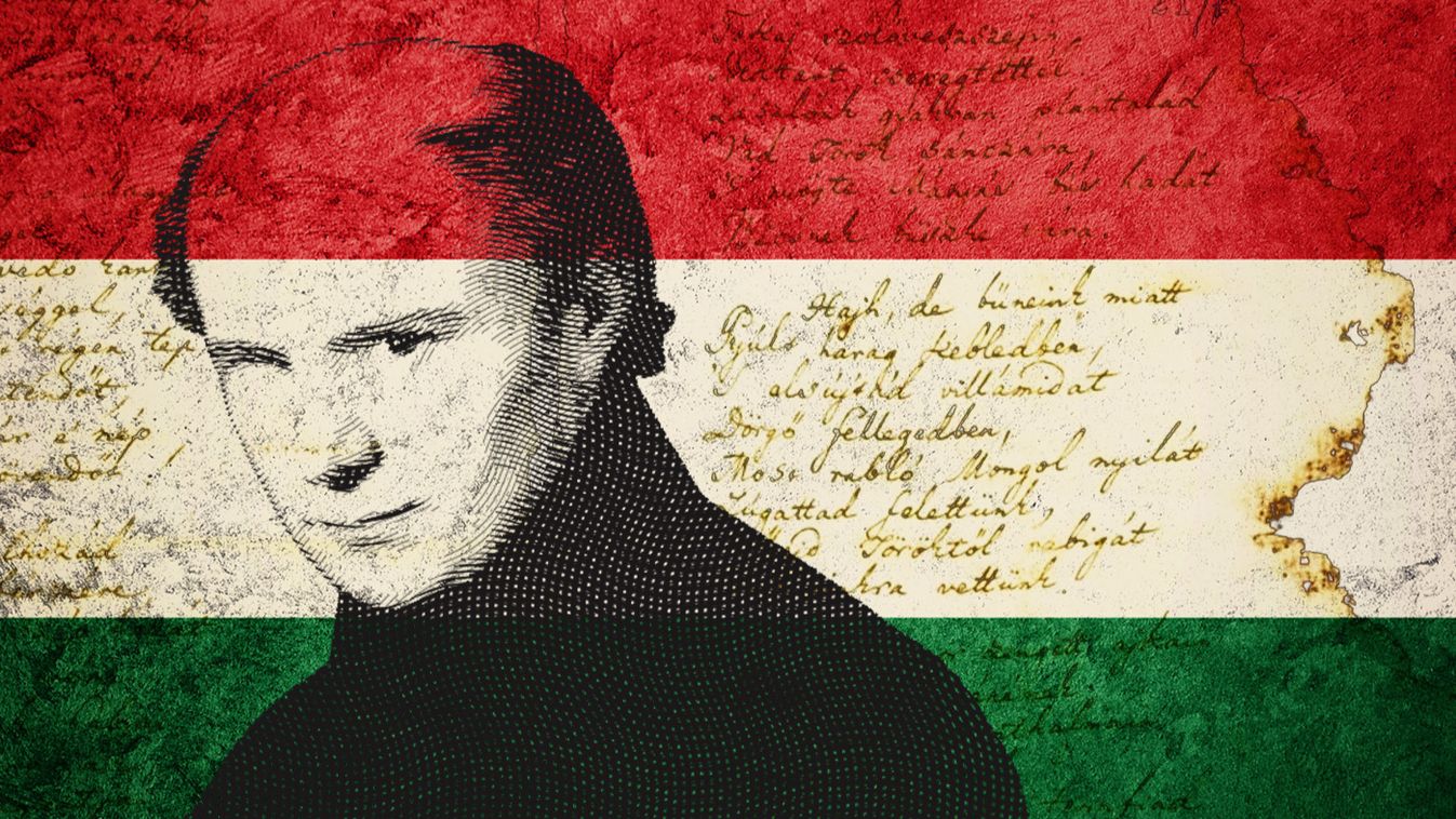 A 2026-os Magyar Kultúra Napja eseménysorozat illusztrációja Kölcsey Ferencről.