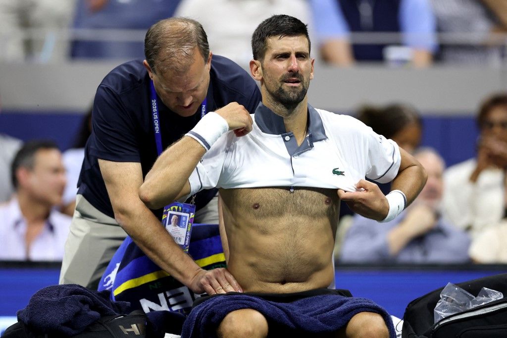 Novak Djokovics kiesett az amerikai nyílt teniszbajnokság, vagyis a US Open első fordulójában
