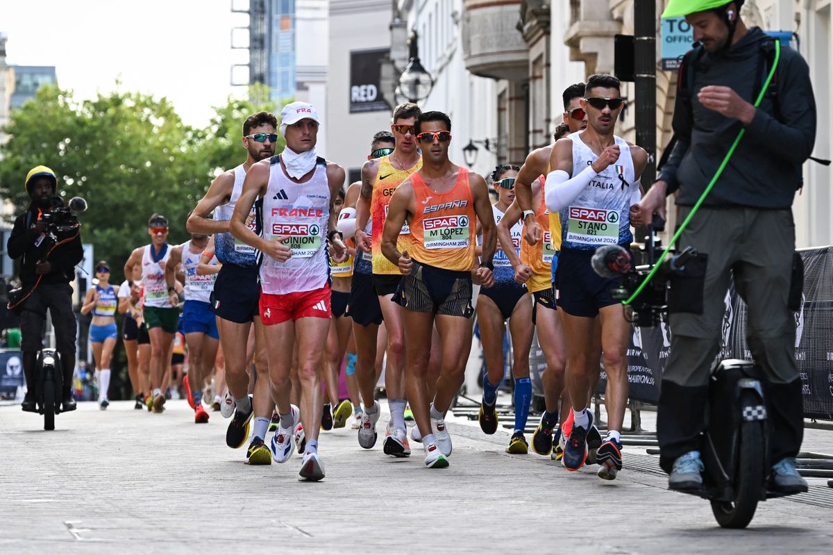 A spanyol Miguel Ángel López és az olasz Massimo Stano voltak Venyercsán Bence riválisai a birminghami atlétikai Eb maratoni gyalogló versenyében