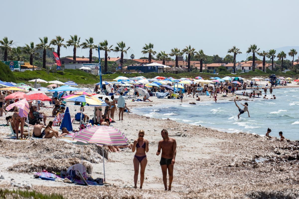 Az olasz tengerparton csak a nyaralók szoktál jól érezni magukat (Fotó: EMMANUELE CONTINI / NurPhoto)