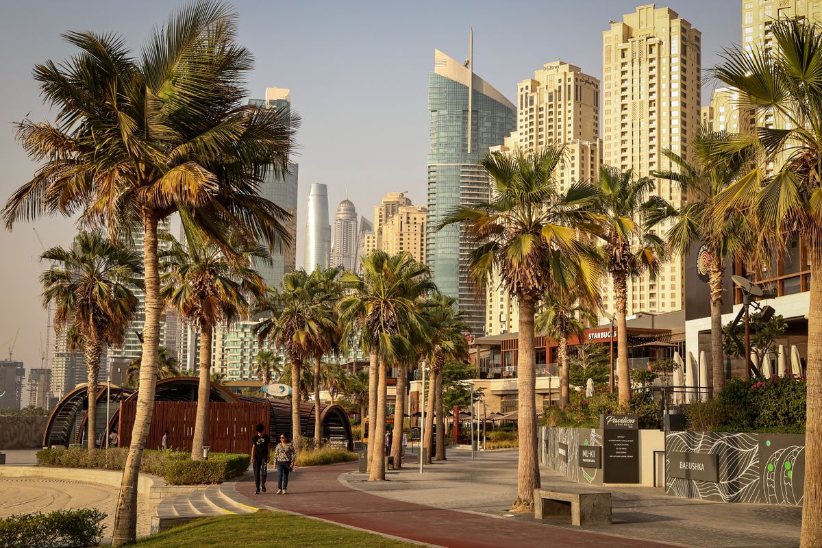 Korábban sosem gondoltuk volna, hogy Dubajt is elérheti az iráni háború (Fotó: FADEL SENNA / AFP)
