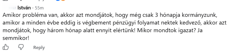 A Tisza-kormány képmutatására is felhívták a figyelmet (Fotó: Facebook)