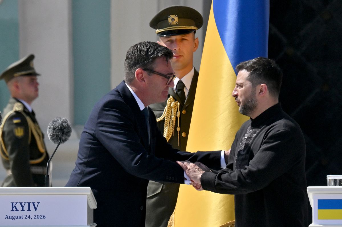 Andy Burnham új brit miniszterelnök átlépett egy olyan vörös vonalat Kijevben, amit még a németek sem mertek (Fotó: SERGEI SUPINSKY / AFP)