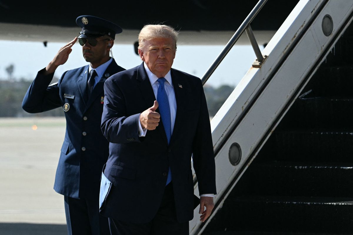 Donald Trump szerint nagyon jó tárgyalásokat folytattak Fotó: AFP