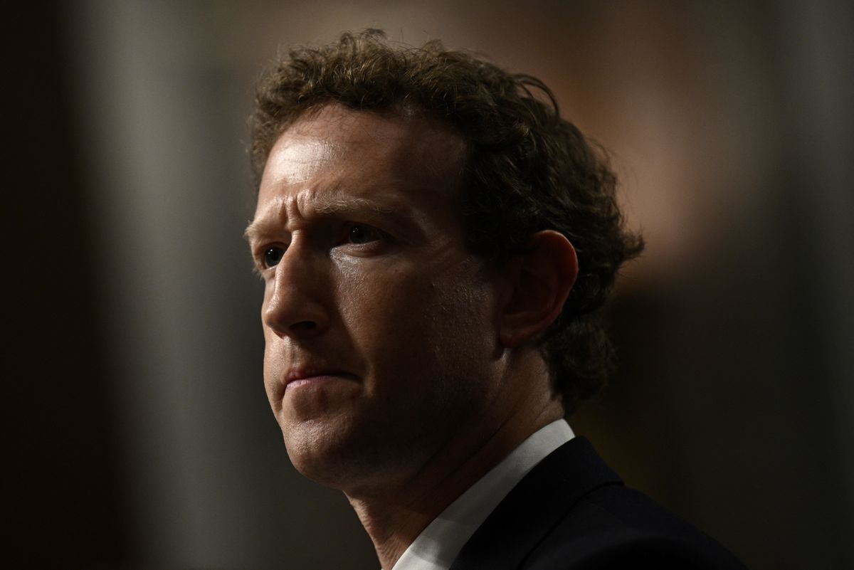 Mark Zuckerberg, a Facebook anyavállalatának vezére (Fotó: BRENDAN SMIALOWSKI / AFP)