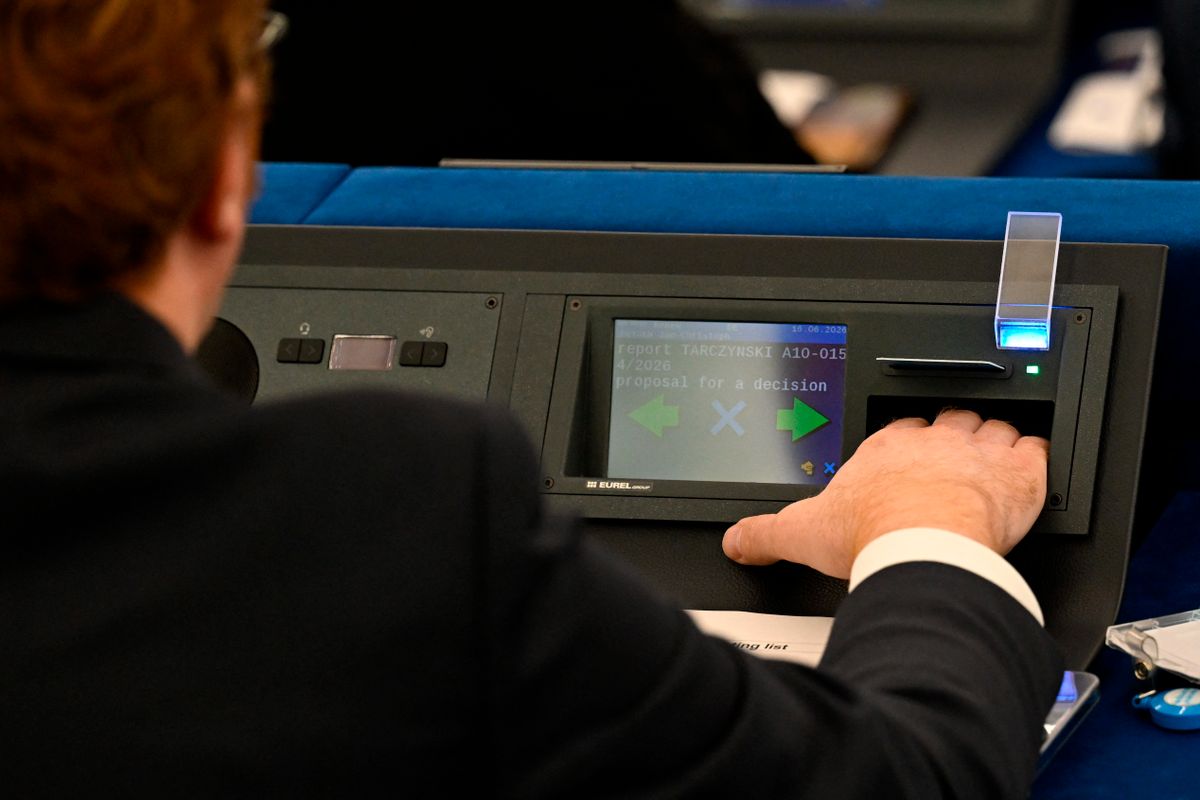 Nem mindegy, hogy szavaznak az Európai Parlamentben a digitális törvénycsomagról (Fotó: JEAN-CHRISTOPHE VERHAEGEN / AFP)