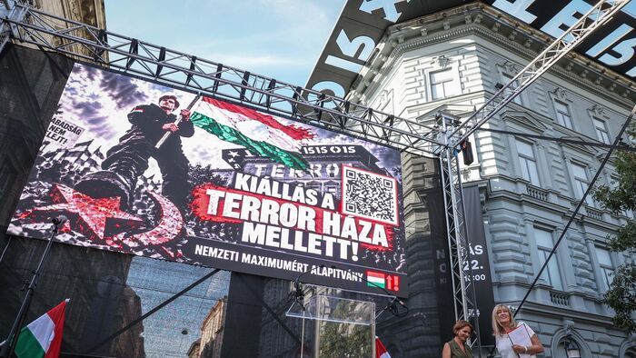 Terror Háza tüntetés Schmidt Mária