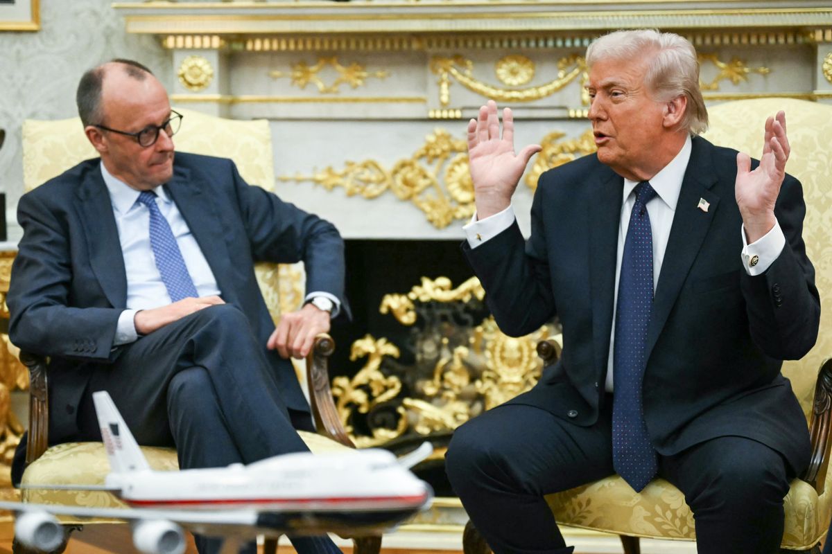 Csúnyán megsértődött a német kancellár azon, hogy Donald Trump gratulált az AfD választási győzelme után (Fotó: ANDREW CABALLERO-REYNOLDS / AFP)