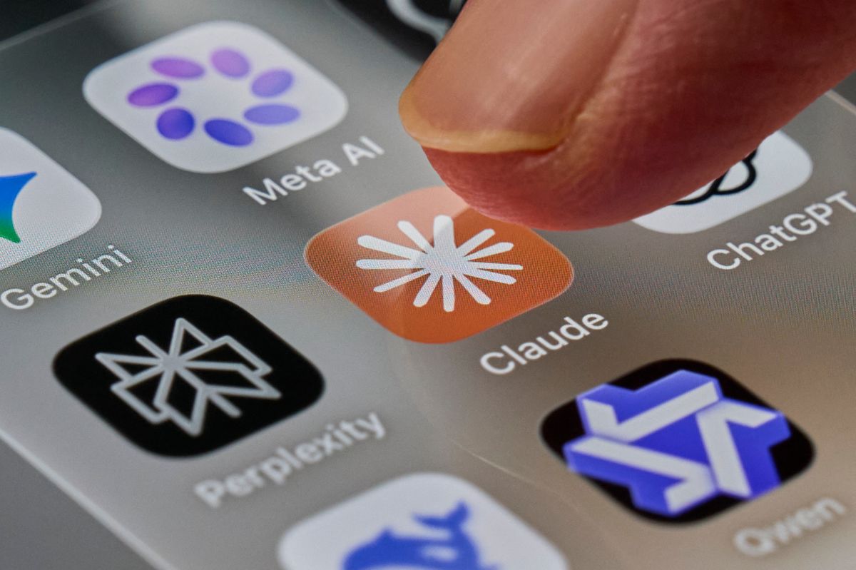 A finger taps the Claude app icon on a smartphone screen in this illustrative photo taken on September 17, 2026. Claude, the artificial intelligence assistant developed by Anthropic, is displayed next to the icons of other AI chatbot apps, including Meta AI, Gemini, ChatGPT, Perplexity and Qwen, with the DeepSeek app icon partially visible at the bottom of the screen. (Photo by Matteo Della Torre/NurPhoto) (Photo by Matteo Della Torre / NurPhoto via AFP)