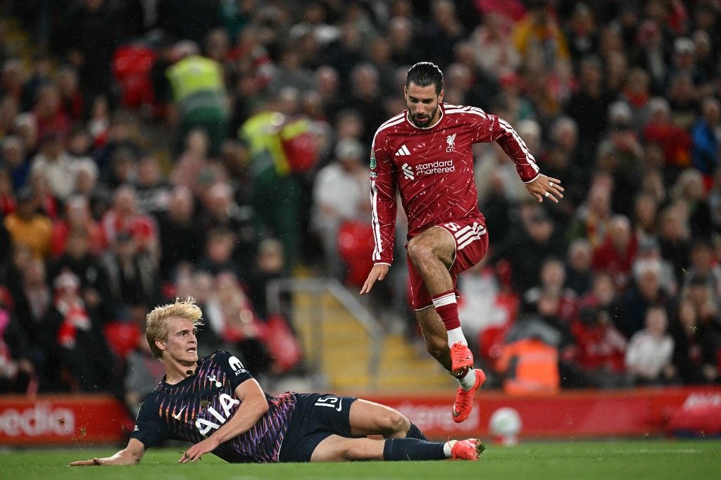 Szoboszlai Dominik csereként beállva is a Liverpool hőse lett a bombagóljával a Tottenham ellen