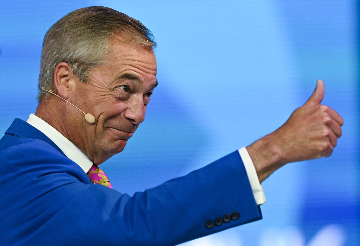 Nigel Farage pártja rekordösszegű aodmányt kapott Fotó: AFP