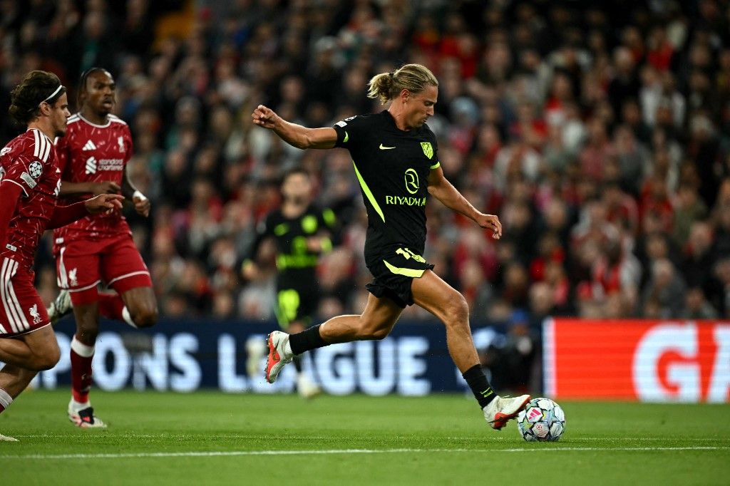 Marcos Llorente már az ötödik gólját szerezte a Liverpool stadionjában
