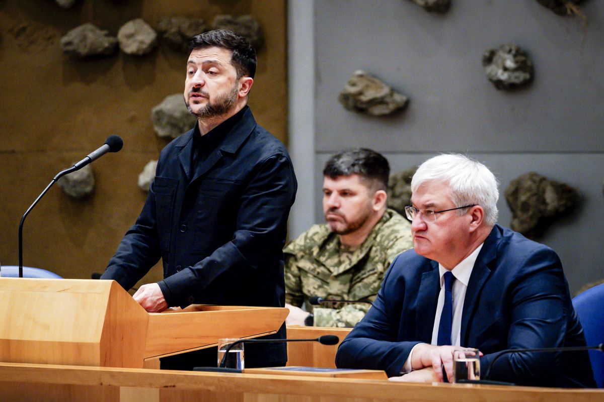 Volodimir Zelenszkij és Andrij Szibiha Fotó: AFP