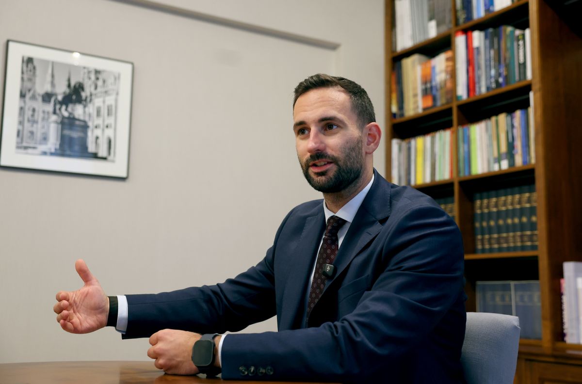 20260910 Budapest
Palóc André a Fidesz gazdasági ügyekért felelős országgyűlési képviselője
fotó: Mirkó István (MI)
Magyar Nemzet