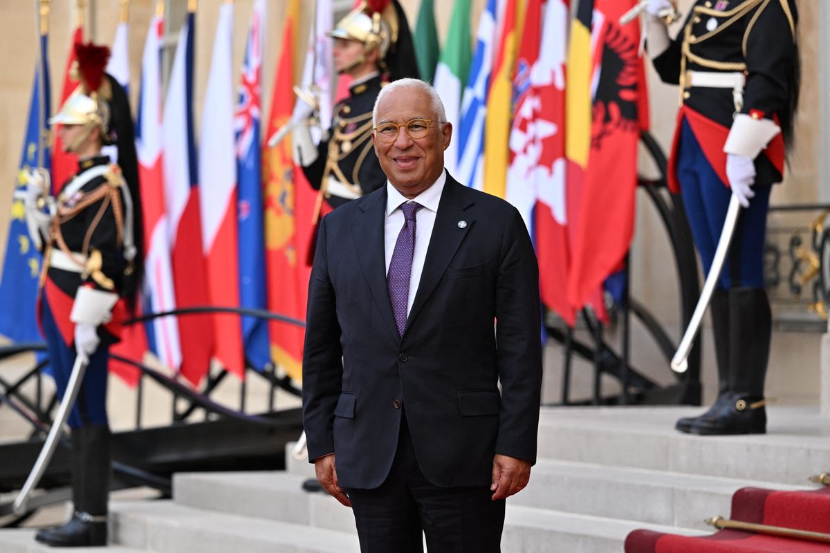 PARIS, FRANCE - JULY 13: Antonio Costa, president of the European Council, arrives for a dinner of the Coalition of the Willing on Ukraine at The Elysee Presidential Palace in Paris, France, on July 13, 2026. Mustafa Yalcin / Anadolu (Photo by MUSTAFA YALCIN / Anadolu via AFP)
