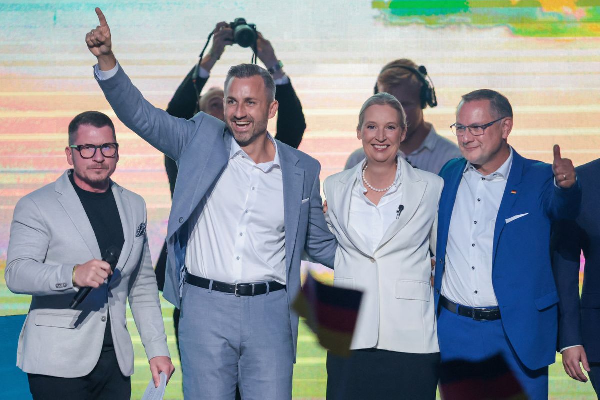 Nem az a kérdés, hogy győzni fog-e az AfD, hanem hogy mekkorát (Fotó: RONNY HARTMANN / AFP)