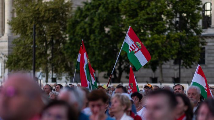 kormányellenes tüntetés Kossuth tér