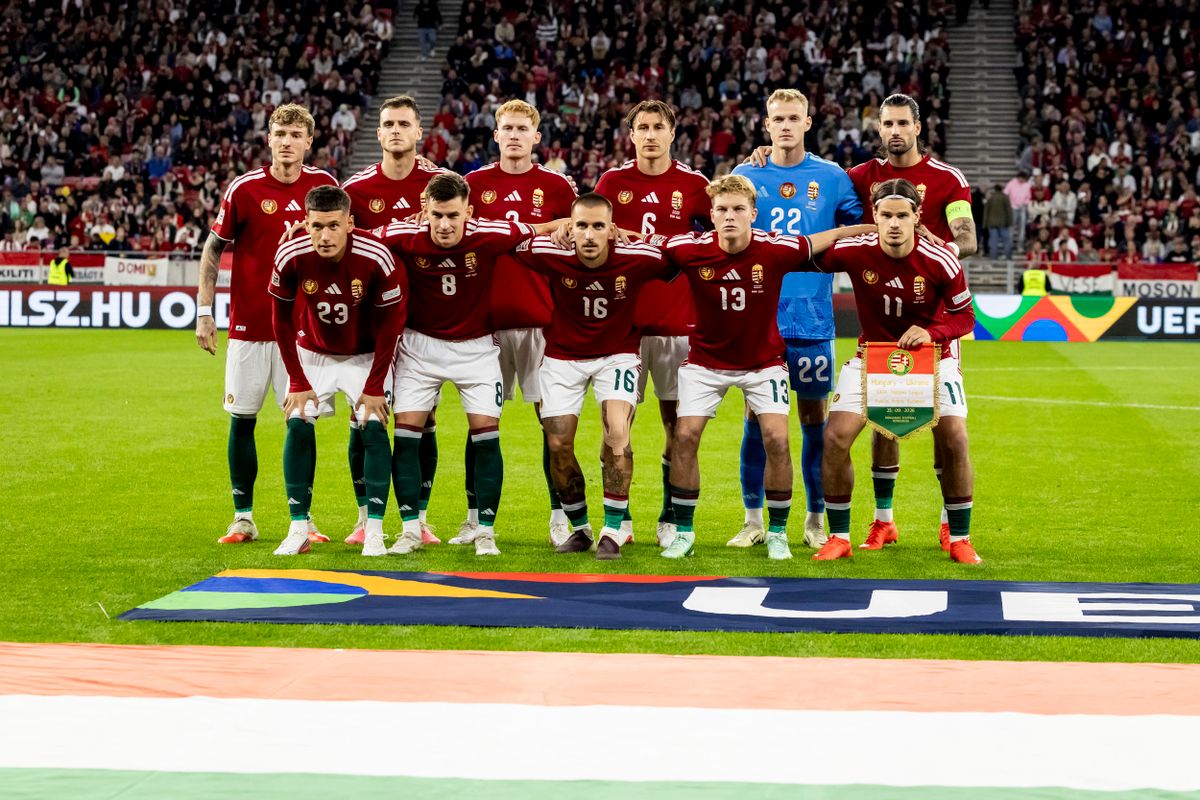 A magyar válogatott kezdőcsapata az ukránok ellen