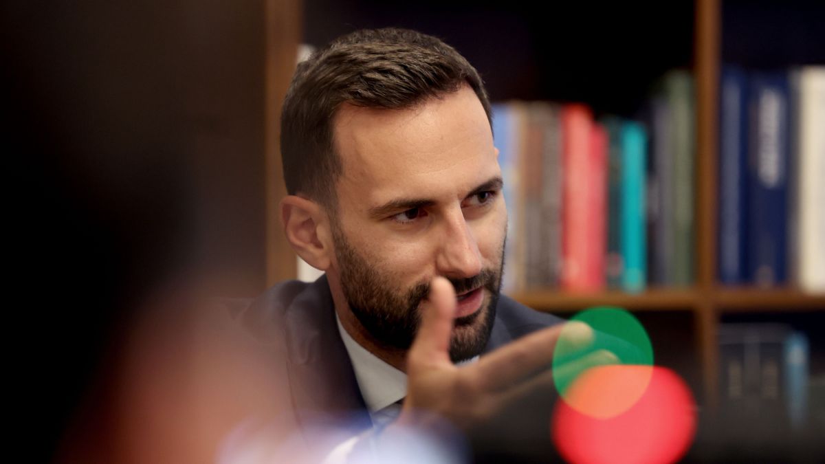 20260910 Budapest
Palóc André a Fidesz gazdasági ügyekért felelős országgyűlési képviselője
fotó: Mirkó István (MI)
Magyar Nemzet