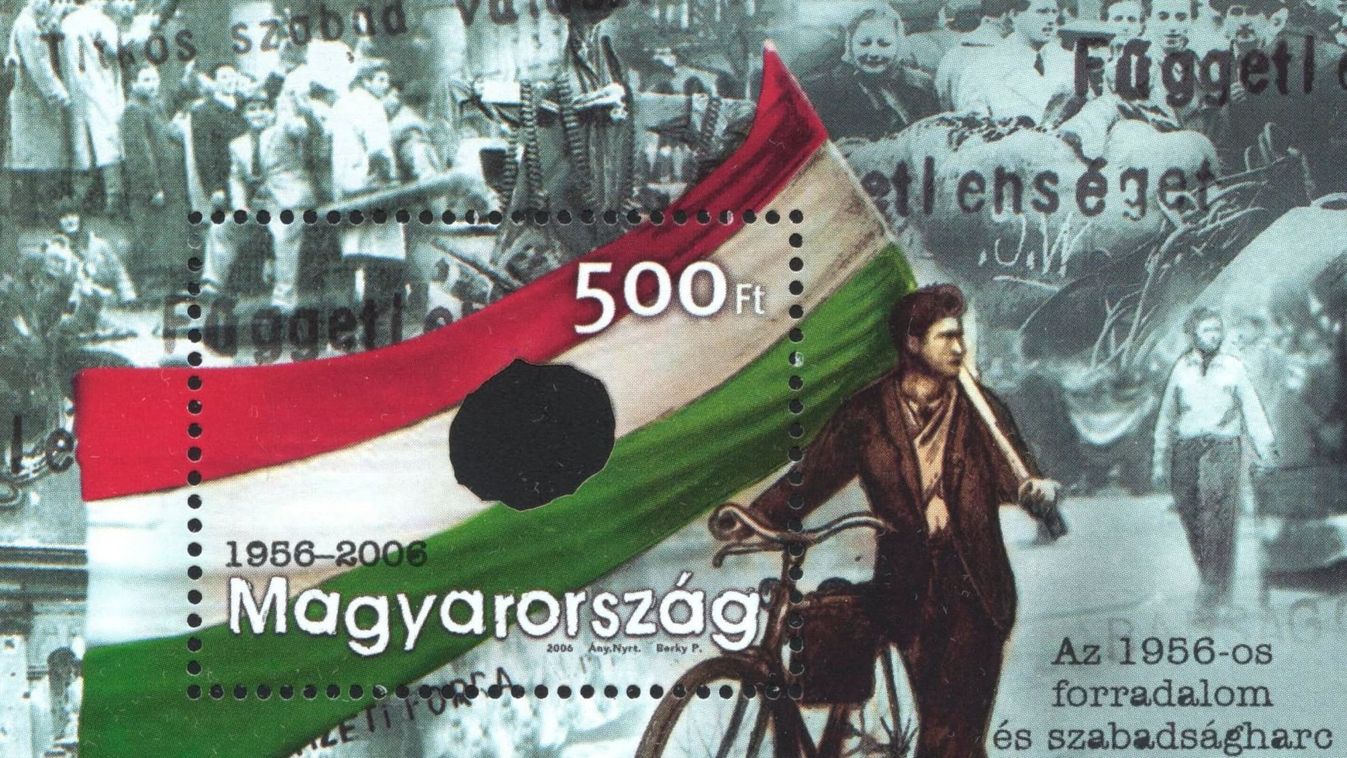 Az 1956-os forradalom és szabadságharc 50. évfordulójára kiadott bélyegblokk