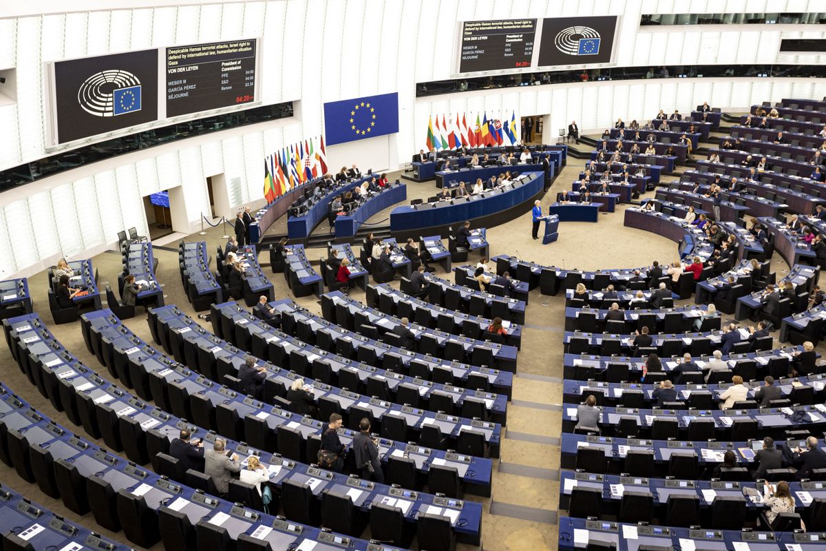 Az Európai Parlamentben is állandó vitatéma az Európai Ügyészség, a jogállamiságot ugyanis már mércékkel mérik (Fotó: SATHIRI KELPA / ANADOLU)